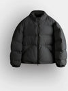 Signature puffer short padded jacket black - INDUST - BALAAN 8