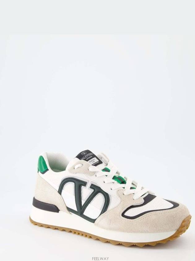 V logo low top sneakers white - VALENTINO - BALAAN 3
