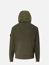 PrimaLoft-TC Knit Nylon Zip Up Hoodie Khaki - STONE ISLAND - BALAAN 4