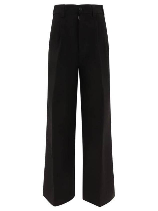 High Waist Leg Tailored Wide Pants Black - MAISON MARGIELA - BALAAN 2