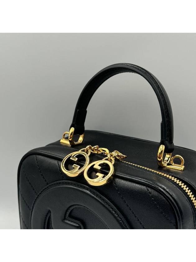 Blondie Top Handle Bag Black 744434 - GUCCI - BALAAN 3