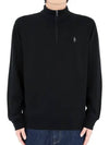 Logo Half Zip-up Sweatshirt Black - POLO RALPH LAUREN - BALAAN 2