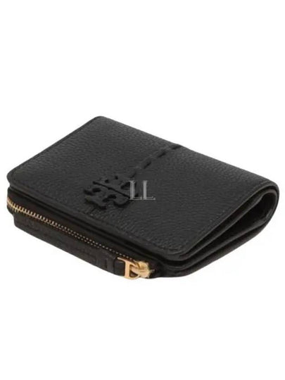 McGraw Leather Half Wallet Black - TORY BURCH - BALAAN 2