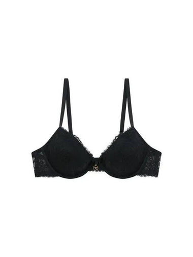 UNDERWEAR Women s Flower Lace Remove Push Up Bra Black - EMPORIO ARMANI - BALAAN 1