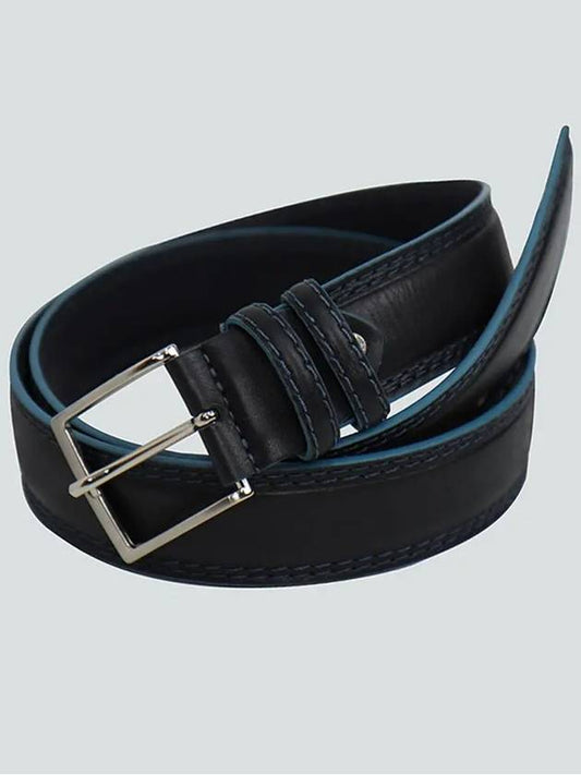 ITALY Denim & Golf Vest Coordination Men's Leather Belt ABE104 - IKALOOOK - BALAAN 1