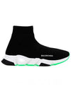 Speed Runner High Top Sneakers Black Green - BALENCIAGA - BALAAN 5