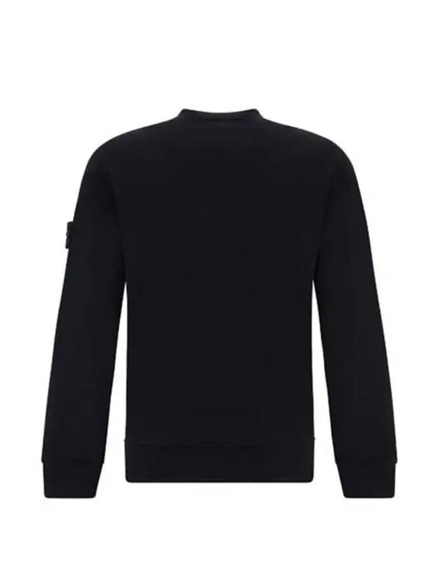 Wappen Patch Garment Dyed Sweatshirt Black - STONE ISLAND - BALAAN 3