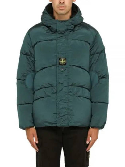 Logo Patch Reversible Padding Green - STONE ISLAND - BALAAN 2