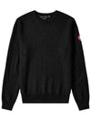 Patterson Merino Wool Knit Top Black - CANADA GOOSE - BALAAN 1