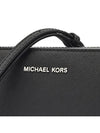 Jet Set Large Saffiano Leather Cross Bag Black - MICHAEL KORS - BALAAN.