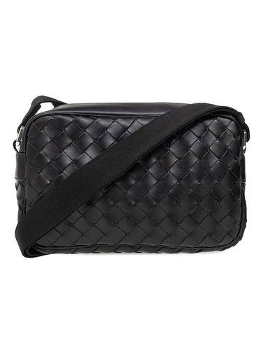 Classic Intrecciato Small Camera Cross Bag Black - BOTTEGA VENETA - BALAAN 1