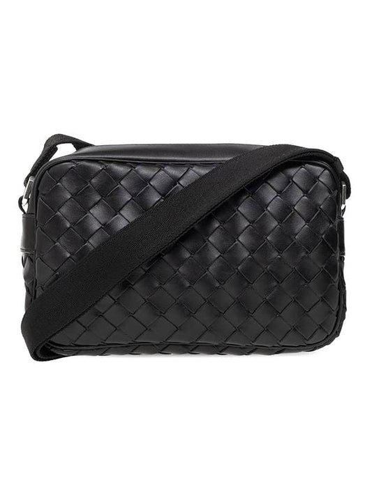 Intrecciato Small Cross Bag Black - BOTTEGA VENETA - BALAAN 1