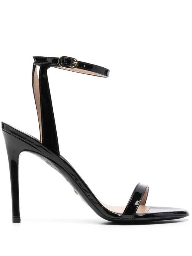 'Barely Nude' Black Sandals With Stiletto Heel In Patent Leather Woman - STUART WEITZMAN - BALAAN 1