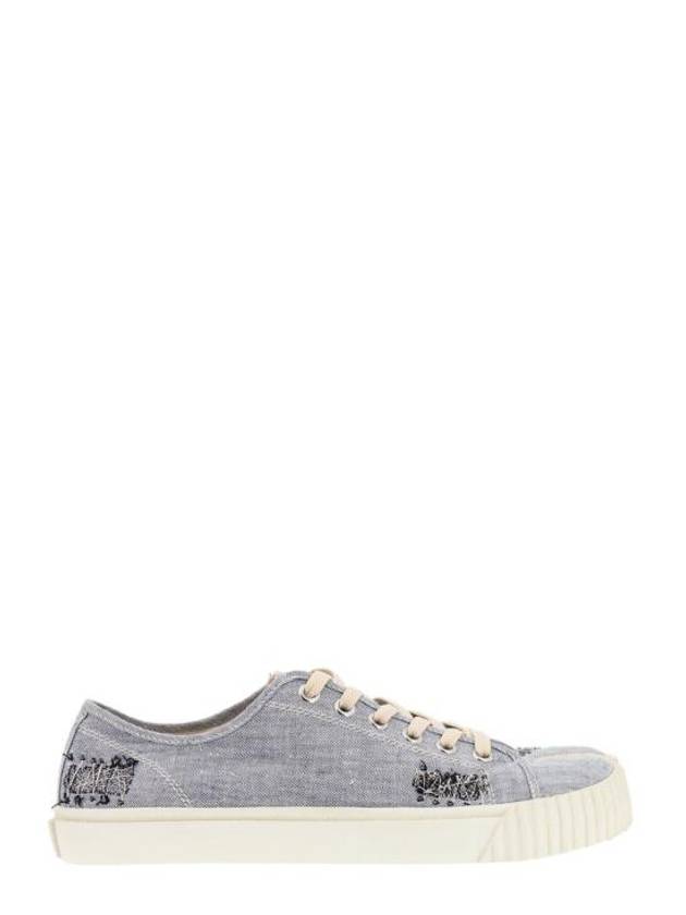 Tabi Cotton Low Top Sneakers Light Blue - MAISON MARGIELA - BALAAN 1