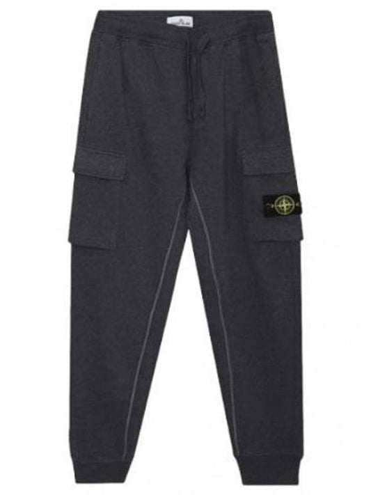 Pants Garment Dyed Cotton Fleece Cargo Jogger Pants - STONE ISLAND - BALAAN 1