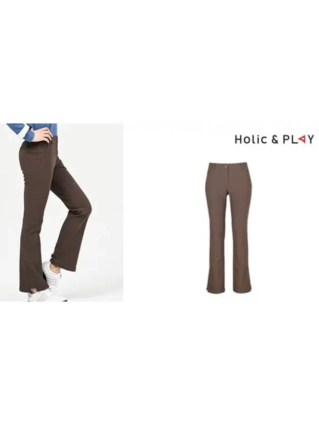 brushed bootcut golf pants-HB4WPT001BR - HOLIC&PLAY - BALAAN 5