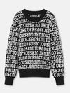 Logomania knit top black - VERSACE - BALAAN 2