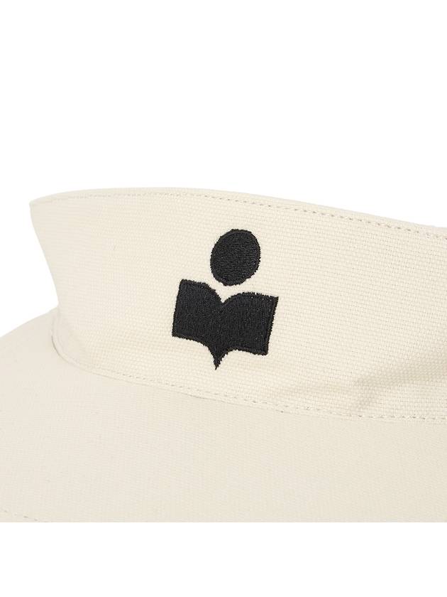 Embroidered Logo Visor Cap Ivory - ISABEL MARANT - BALAAN 6