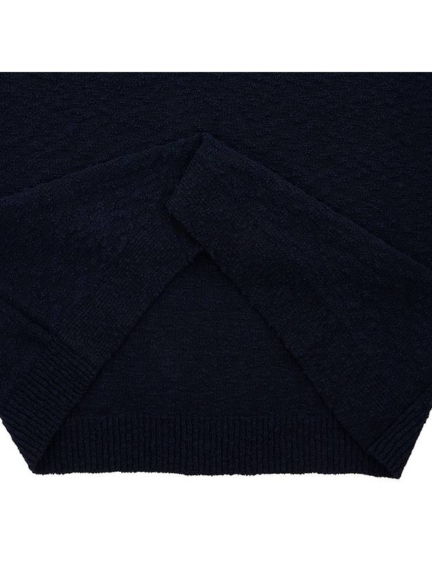 Nostalgic Boucle Knit Polo Shirt Navy - MAISON MARGIELA - BALAAN 8