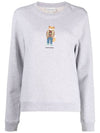 Women's Dress Fox Printing Sweatshirt Grey - MAISON KITSUNE - BALAAN 3