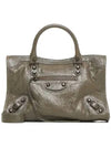 Le City Small Tote Bag Army Green - BALENCIAGA - BALAAN 1