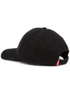 Corry Div Wash Logo Embroidery Base Ball Cap Black - DIESEL - BALAAN 3