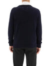 Crew Neck Cashmere Knit Top Navy - MAISON MARGIELA - BALAAN 4