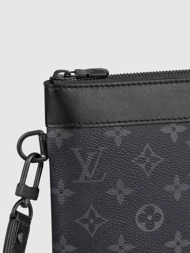 Pochette To Go Monogram Eclipse Clutch Bag Black - LOUIS VUITTON - BALAAN 7