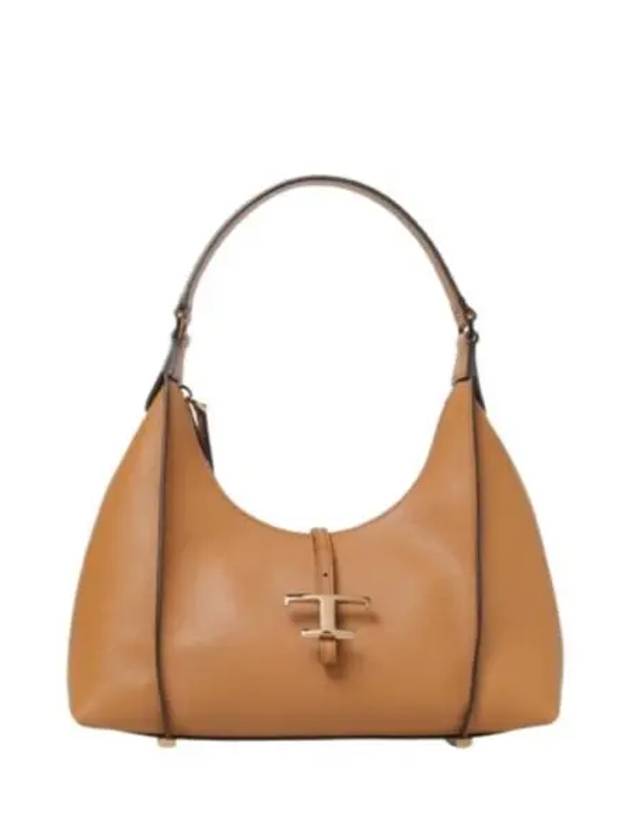 T Timeless Calf Leather Small Shoulder Bag Brown - TOD'S - BALAAN 2