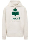 Miley Logo Cotton Hoodie Beige - ISABEL MARANT - BALAAN 2