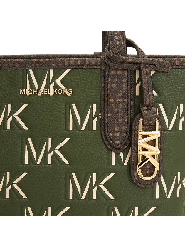 Eliza Extra Small Embossed Logo Tote Bag Green - MICHAEL KORS - BALAAN 10