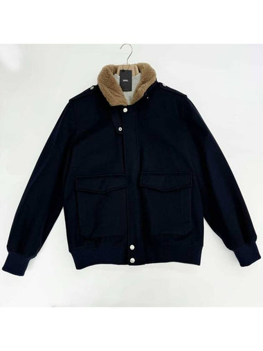 Cashmere Bomber Jacket Navy - BRUNELLO CUCINELLI - BALAAN 1