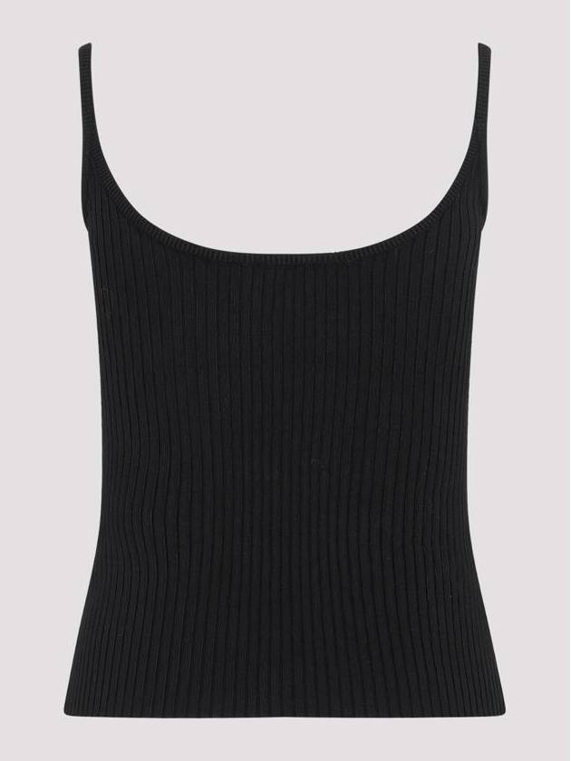 Logo Knit Sleeveless Black - COURREGES - BALAAN 3