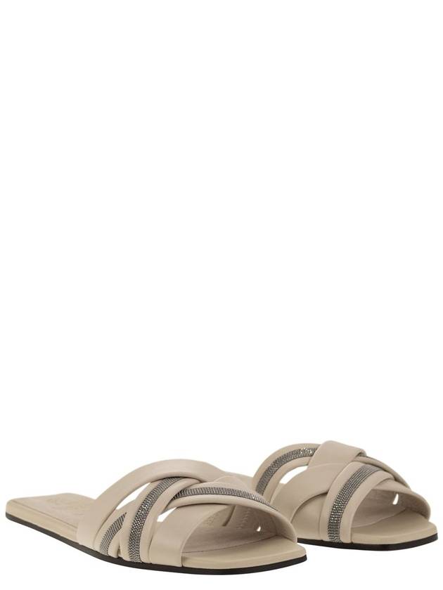 Sandals MZSKC2636 CQF25 Yellow Cream - BRUNELLO CUCINELLI - BALAAN 5