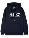 Women's Logo Blue Hoodie HOIW 409B - AUTRY - BALAAN 3