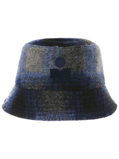 Haley Embroidered Logo Bucket Hat Blue - ISABEL MARANT - BALAAN 2