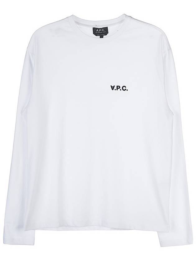 Frankie Logo Print Long Sleeve T-shirt White - A.P.C. - BALAAN 1