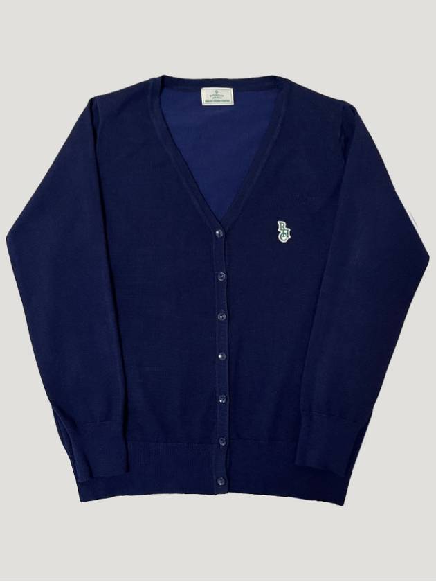 Women's Logo Cardigan Navy - ROYAL CLUB HOLIDAY - BALAAN 3