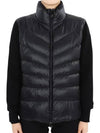 Women's Padded Wool Cardigan Black - MONCLER - BALAAN 3