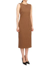 Nocera Sleeveless Long Dress Brown - MAX MARA - BALAAN 5