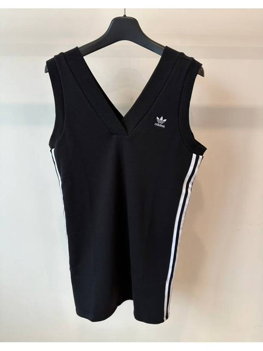 V neck dress HM2134 black WOMENS - ADIDAS - BALAAN 1