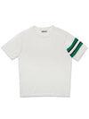 Signature line short sleeve round knit MAN IVORY T22MTN0411 - TRIMERE - BALAAN 2