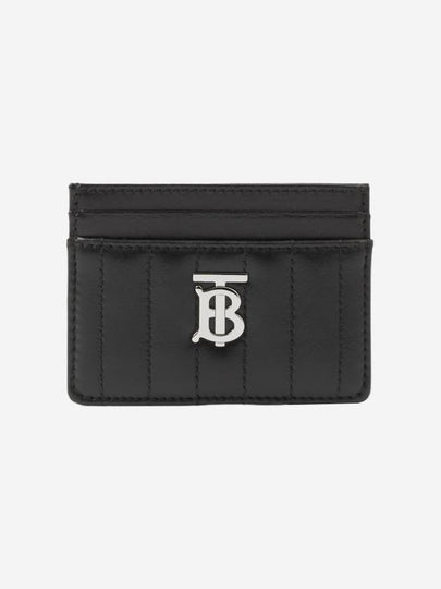 Lola Quilted Card Wallet Black - BURBERRY - BALAAN 2