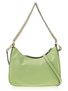 Jet Set Charm Medium Leather Shoulder Bag Green - MICHAEL KORS - BALAAN 4