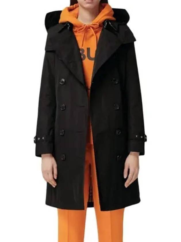 The Mid-length Kensington Heritage Trench Coat Midnight Blue - BURBERRY - BALAAN 3