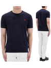 Men's Embroidered Pony Short Sleeve T-Shirt Navy - POLO RALPH LAUREN - BALAAN 2