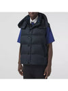 Detachable Sleeve Hooded Padding Navy - BURBERRY - BALAAN 6