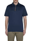 Signature Stripe Trim Polo Shirt Navy - PAUL SMITH - BALAAN 4