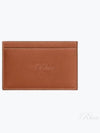 Triomphe card holder natural calfskin embossed tan - CELINE - BALAAN 2