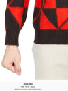 Crew Neck Lambswool Knit Top Red - DRUMOHR - BALAAN 9